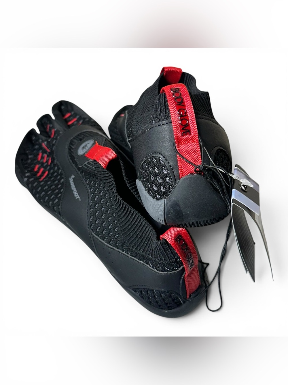 Body Glove 3T Barefoot Gauntlet Water Shoes Mens, Black/Red Hydro Knit - Picture 6 of 16